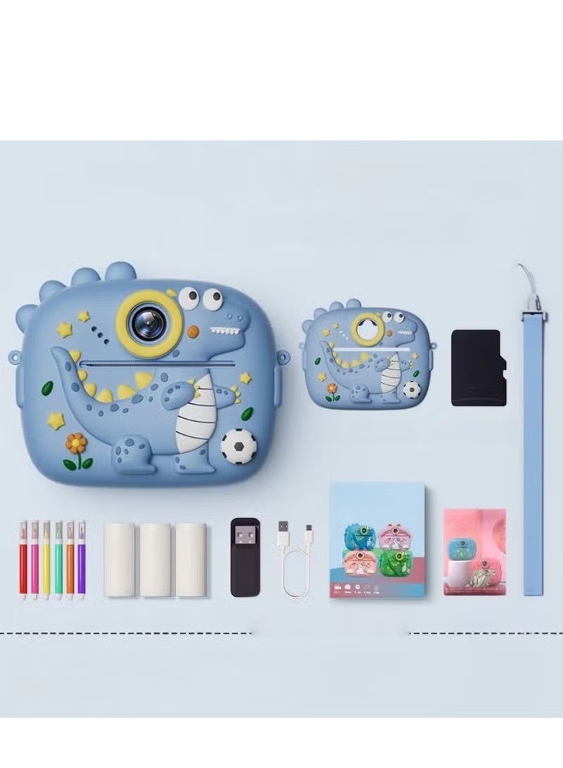 Instant Print Kids Camera 48MP Dual Lens with 2.4" IPS Screen, 1080P HD Video, MP3 Player, Games, Voice Recorder, Selfie Mode, Smart Focus, Funny Frames, No-Ink Thermal Printing with 3 Paper Rolls, Rechargeable 1000mAh Battery, Expandable Memory up to 128GB – Perfect Gift for Children Ages 4-12 - Image 2