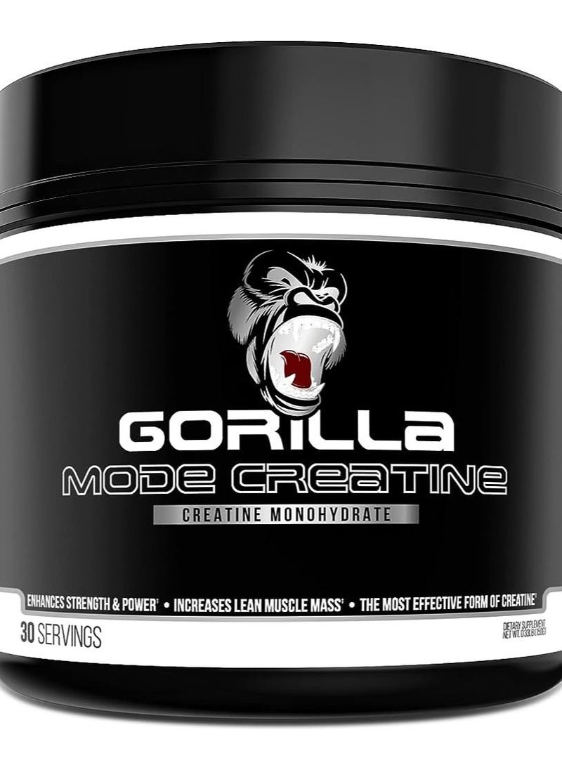 Gorilla Mind - Gorilla Mode Creatine Monohydrate Enhance Strength & Power 150g - Image 1