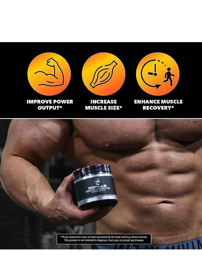 Gorilla Mind - Gorilla Mode Creatine Monohydrate Enhance Strength & Power 150g - Image 1