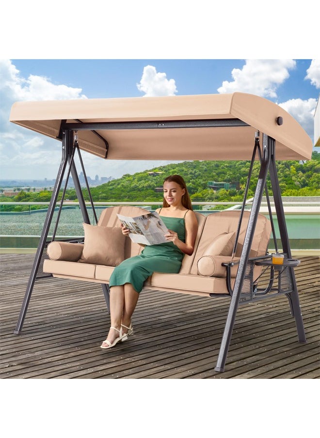 Generic Garden Swing seat Awning Replacement, Washable Indoor and Outdoor Swing Chair top Cover  - Image 1