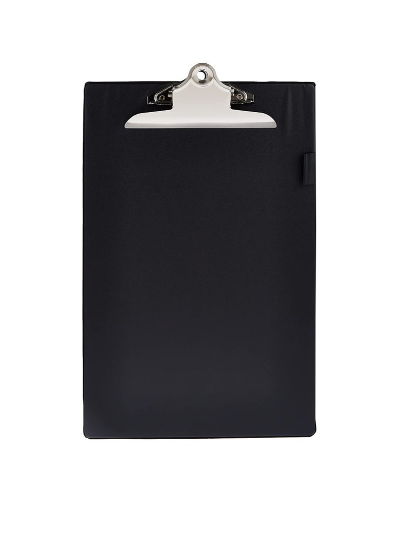 Maxi Polypropylene Butterfly Single Clip Board Fool Scap Black - Image 1