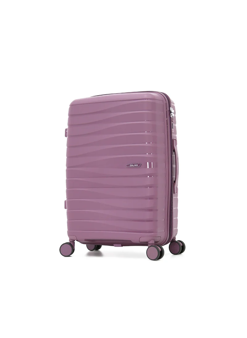 ديليكسي Unbreakable Hardshell PP Luggage Set with 8 Wheels Thick Shell Multi Layer PP 5 Piece Set,Purple (BC-12",S-20",M-24",L-28",XL-32")