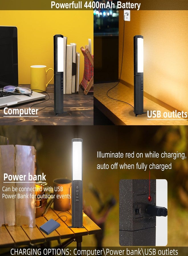 BIGMONAT Camping Lantern , Outdoor Emergency Light ,USB Rechargeable Flashlights,Flicker Flame Mood Decorated Light with 4 Modes ,4000mAH Power Bank for Hiking,Party,Camping ,Fishing ,Searching - Image 4
