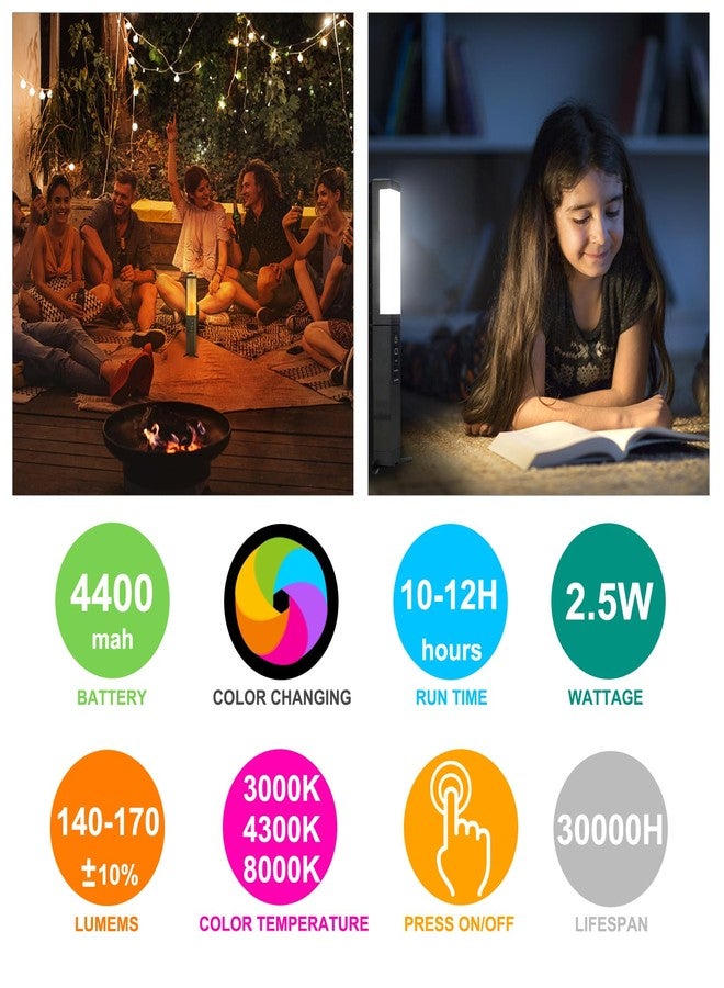 BIGMONAT Camping Lantern , Outdoor Emergency Light ,USB Rechargeable Flashlights,Flicker Flame Mood Decorated Light with 4 Modes ,4000mAH Power Bank for Hiking,Party,Camping ,Fishing ,Searching - Image 5