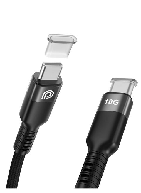 Phone Planet USB C to Type C Cable USB 3.1 Gen 2 to Thunderbolt 3 Cable 100W Braided Wire 10Gbps Data Transfer Compatible with Samsung Galaxy iPad Pro Pixel SSD PS5