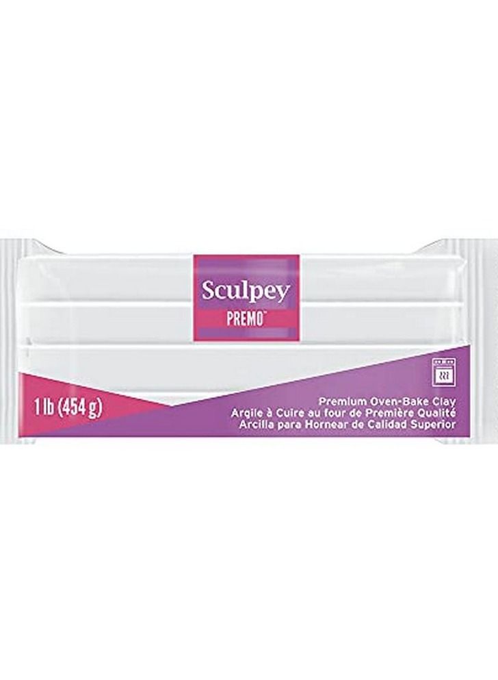 Sculpey Premo Sculpey Polymer Clay White 454g - Image 1