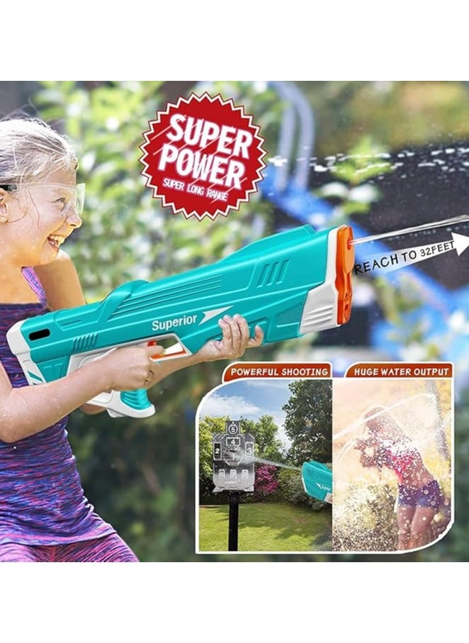 null - 💦 Electric Water Gun for Kids – Automatic Water Absorption Soaker – Long Range 10M – Includes 2 Rechargeable Batteries – Outdoor Summer Pool Toy - Image 1