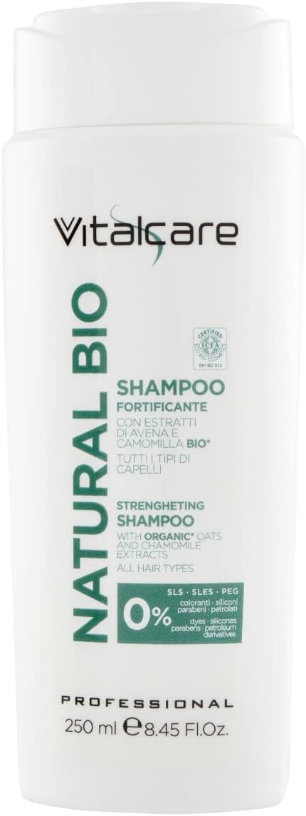 Vitalcare Natural Bio Fortifying Hair Shampoo with Oat and Chamomile Extracts Shampoo for All Hair Types 250 ml
