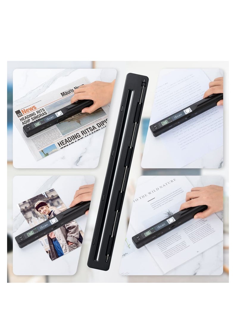 SYOSI - Portable Scanner, Handheld Scanner for Business, Photo Scanner for A4 Documents, Photo, Picture, Receipts, Books, JPG/PDF Format Selection, UP to 900 DPI, with 16G SD Car - Image 1