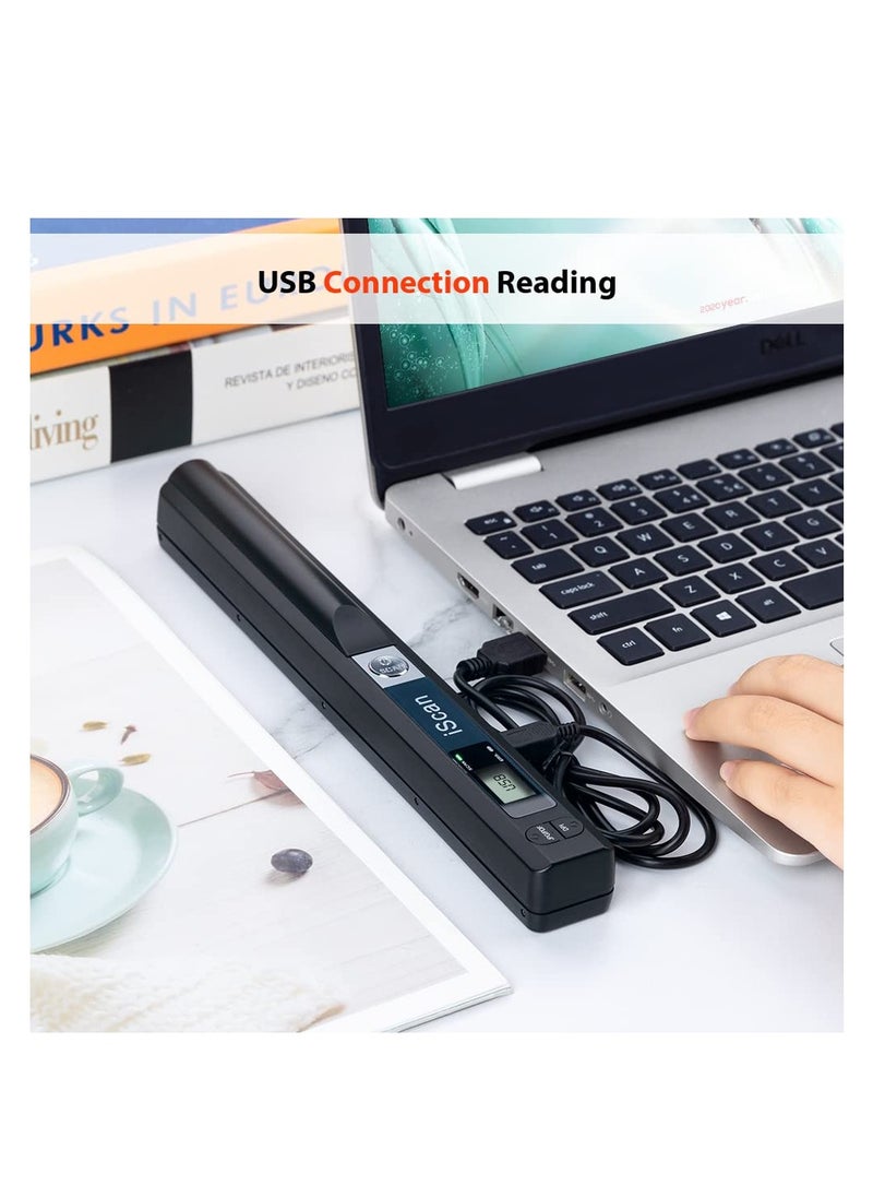 SYOSI - Portable Scanner, Handheld Scanner for Business, Photo Scanner for A4 Documents, Photo, Picture, Receipts, Books, JPG/PDF Format Selection, UP to 900 DPI, with 16G SD Car - Image 1
