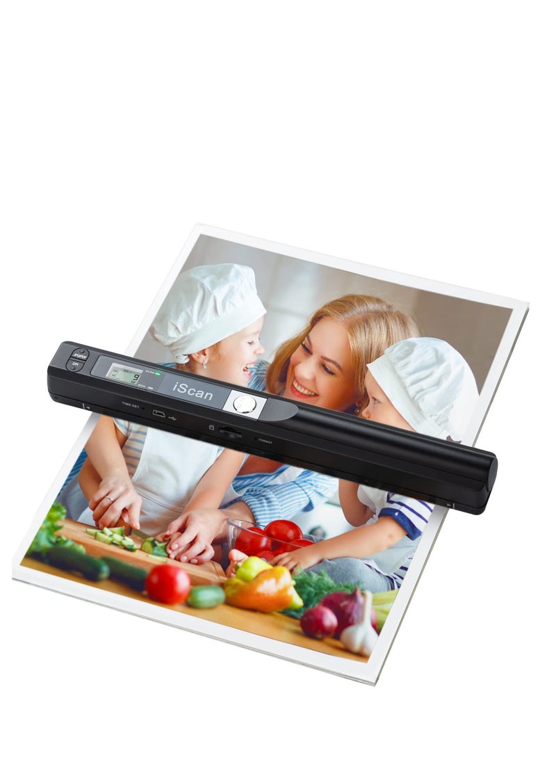 SYOSI - Portable Scanner, Handheld Scanner for Business, Photo Scanner for A4 Documents, Photo, Picture, Receipts, Books, JPG/PDF Format Selection, UP to 900 DPI, with 16G SD Car - Image 1