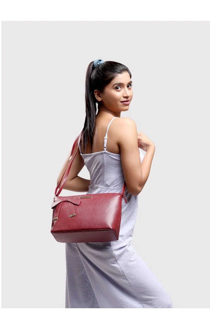 CAPRESE ALEXANDRIA TOTE LARGE MAROON