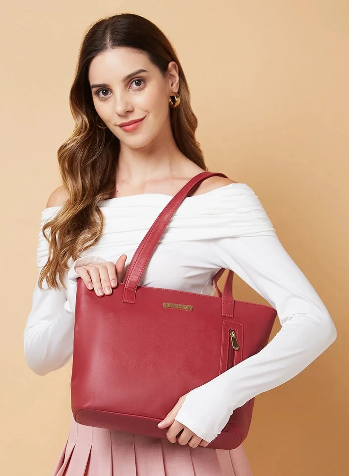 CAPRESE ALEXANDRIA TOTE LARGE MAROON