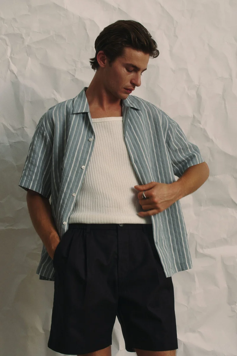 H&M Relaxed Fit Linen-blend shorts