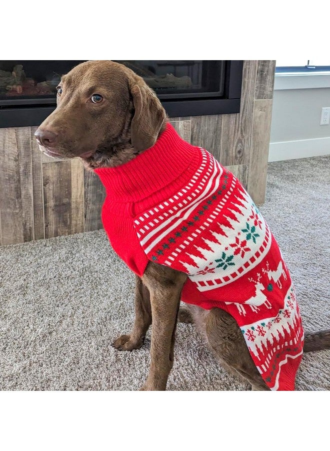 سترة KYEESE Holiday Dog للكلاب متوسطة الحجم، بتصميم رنة الثلج، دافئة ومريحة، مقاس 2XL - Image 2