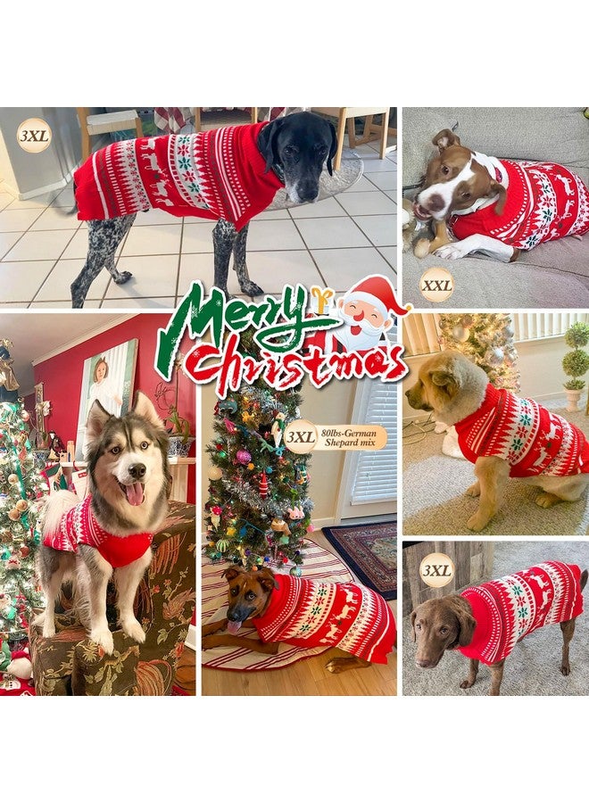 سترة KYEESE Holiday Dog للكلاب متوسطة الحجم، بتصميم رنة الثلج، دافئة ومريحة، مقاس 2XL - Image 4