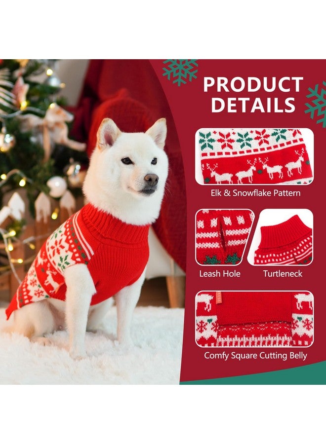 سترة KYEESE Holiday Dog للكلاب متوسطة الحجم، بتصميم رنة الثلج، دافئة ومريحة، مقاس 2XL - Image 5