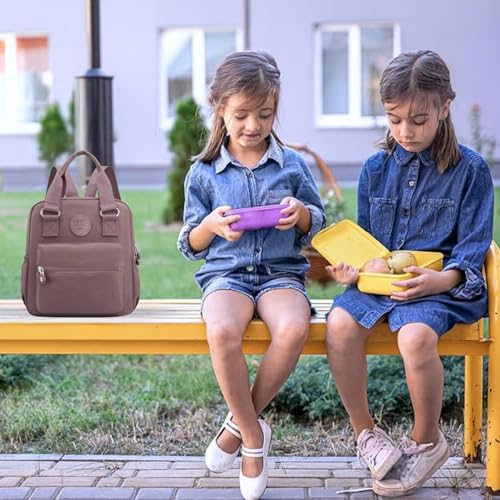 MOCA Stylish Large Capacity Backpack Bags for Women & Girls - Waterproof, Casual, Multi-Compartment Backpack - Travel, College, Office Use Bag for Girls (Mauve) - Image 4
