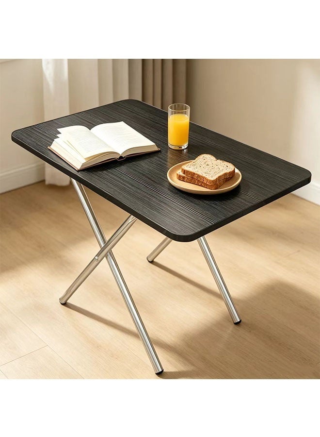 JCB CHIC Folding Dining Table，Portable Wood Folding Dinner Table with X-Shaped Metal Legs,Multi-Purpose Collapsible Table，Space Saving Fold Away Table for Kitchen, Dining, Camping, Picnic & Small Apartment Indoor Outdoor Use - Image 2
