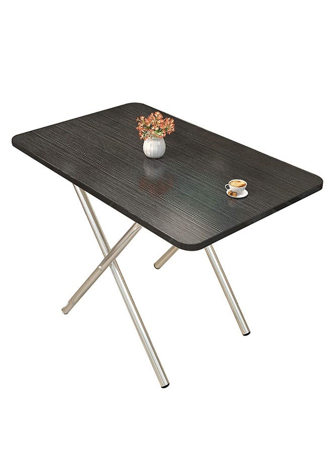 JCB CHIC Folding Dining Table，Portable Wood Folding Dinner Table with X-Shaped Metal Legs,Multi-Purpose Collapsible Table，Space Saving Fold Away Table for Kitchen, Dining, Camping, Picnic & Small Apartment Indoor Outdoor Use - Image 4