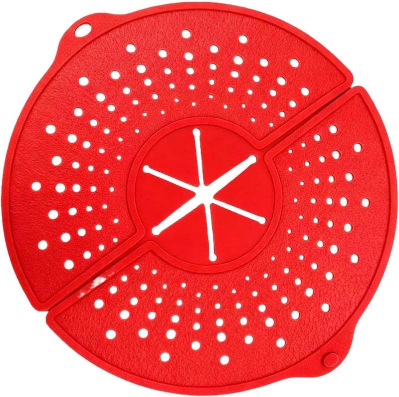 Splatter Screen for Frying Pan - Foldable Heat-Resistant Trivet Mat - Rotatable Pan Splatter Guard,for Cooking Frying Boiling Stewing Steaming Pot Home Kitchen - Image 1