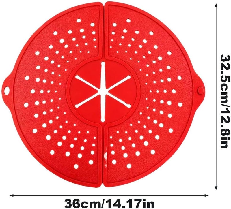 Splatter Screen for Frying Pan - Foldable Heat-Resistant Trivet Mat - Rotatable Pan Splatter Guard,for Cooking Frying Boiling Stewing Steaming Pot Home Kitchen - Image 4