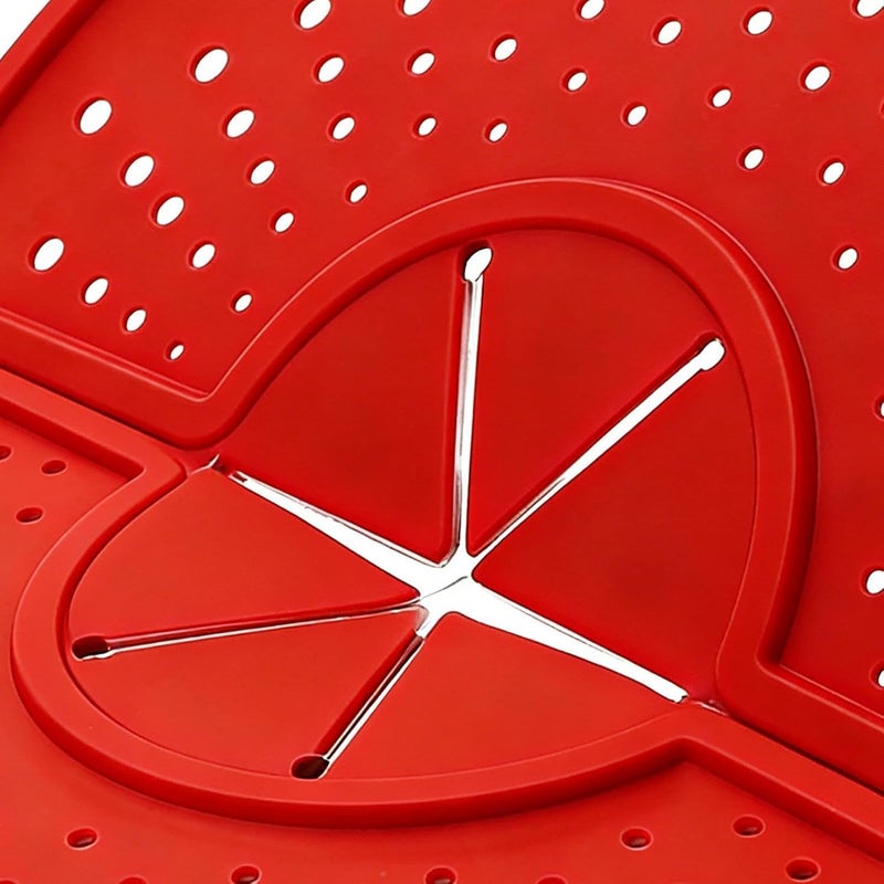 Splatter Screen for Frying Pan - Foldable Heat-Resistant Trivet Mat - Rotatable Pan Splatter Guard,for Cooking Frying Boiling Stewing Steaming Pot Home Kitchen - Image 5