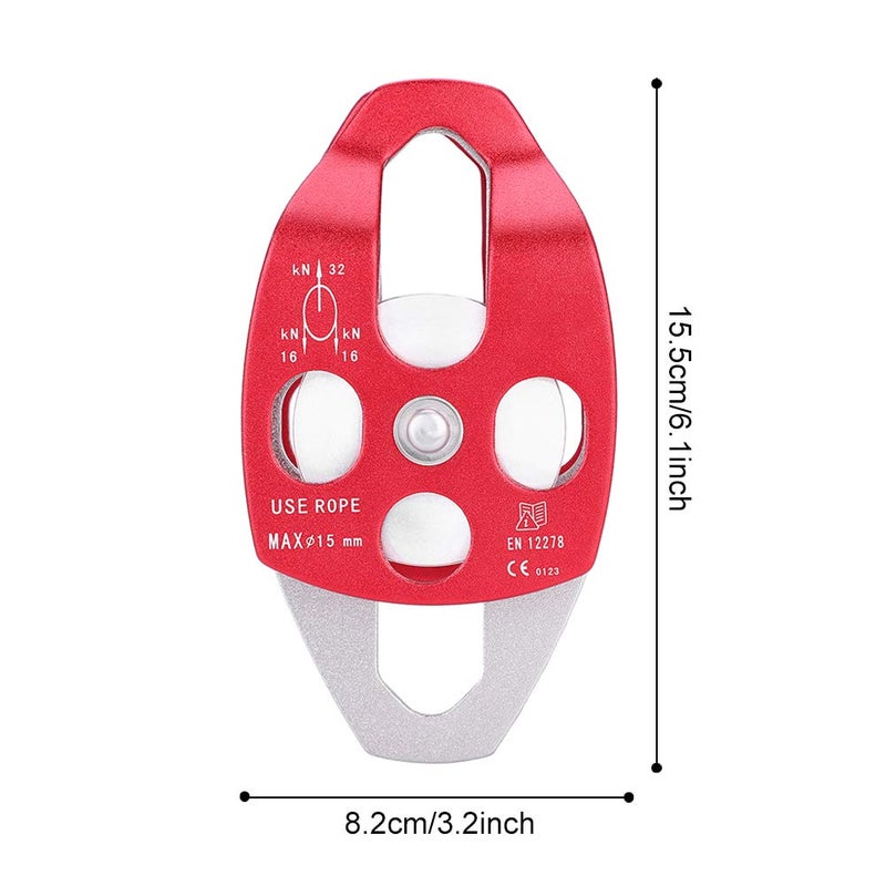 Heavy Duty Single Swivel Pulley Wheel 50mm For Climbing Safety Equipment - Image 4
