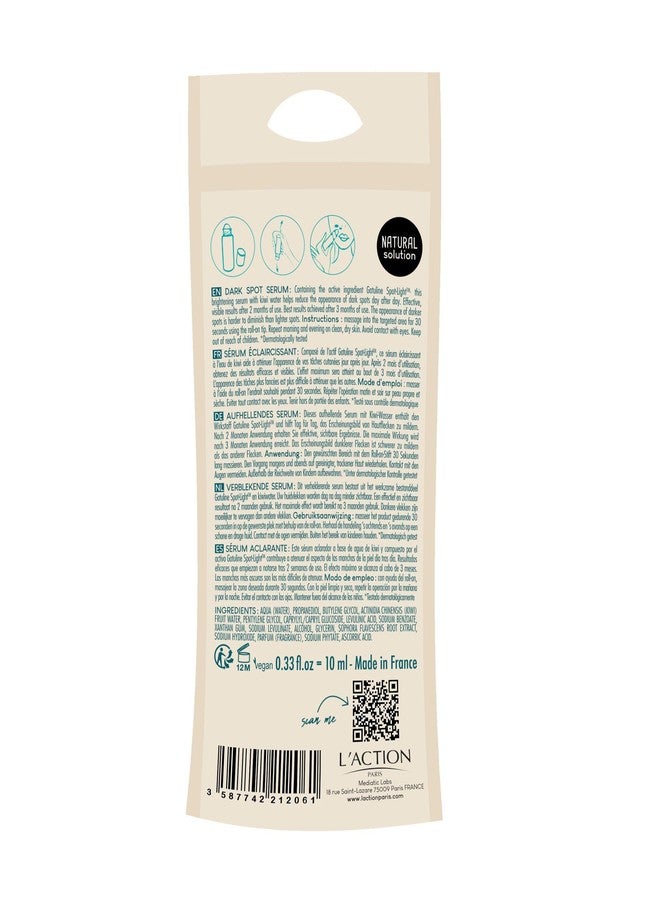 L'Action Paris Dark Spot Serum, Targeted Face Serum with Natural Kiwi Water for Age and Sun Spots, 10ml - Image 3