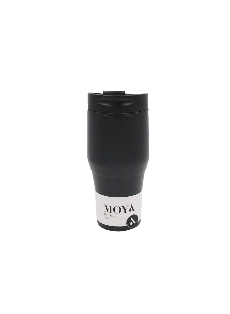 MOYA Moya "High Tide" 380ml Travel Coffee Mug Black/Black