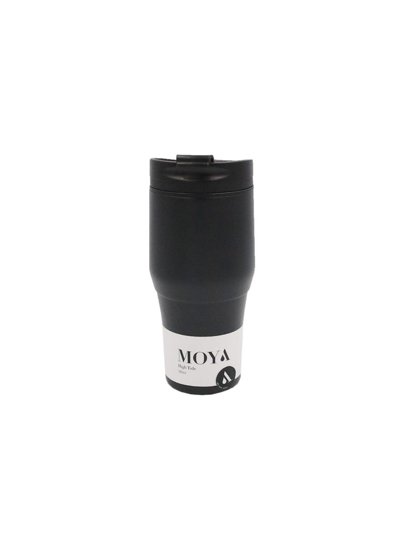 Moya "High Tide" 380ml Travel Coffee Mug Black/Black - Image 1