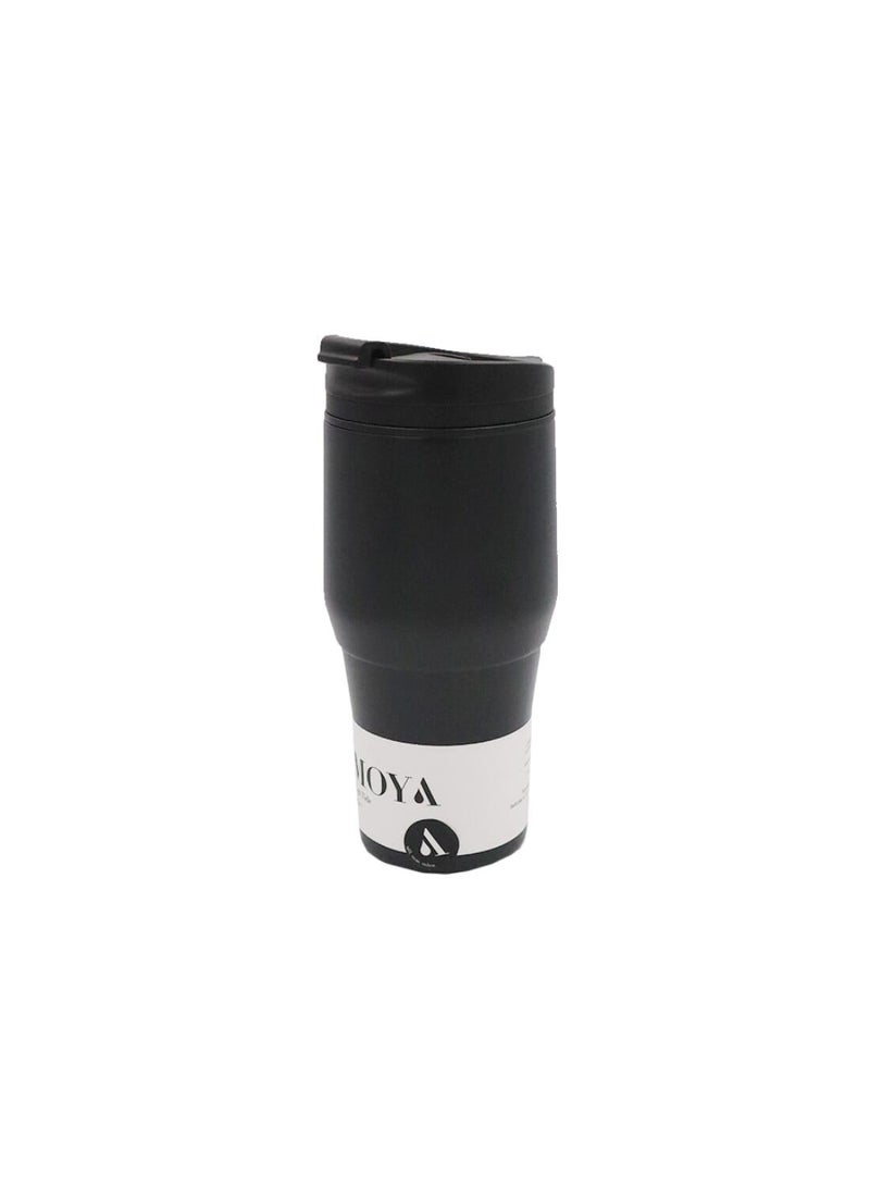 Moya "High Tide" 380ml Travel Coffee Mug Black/Black - Image 2