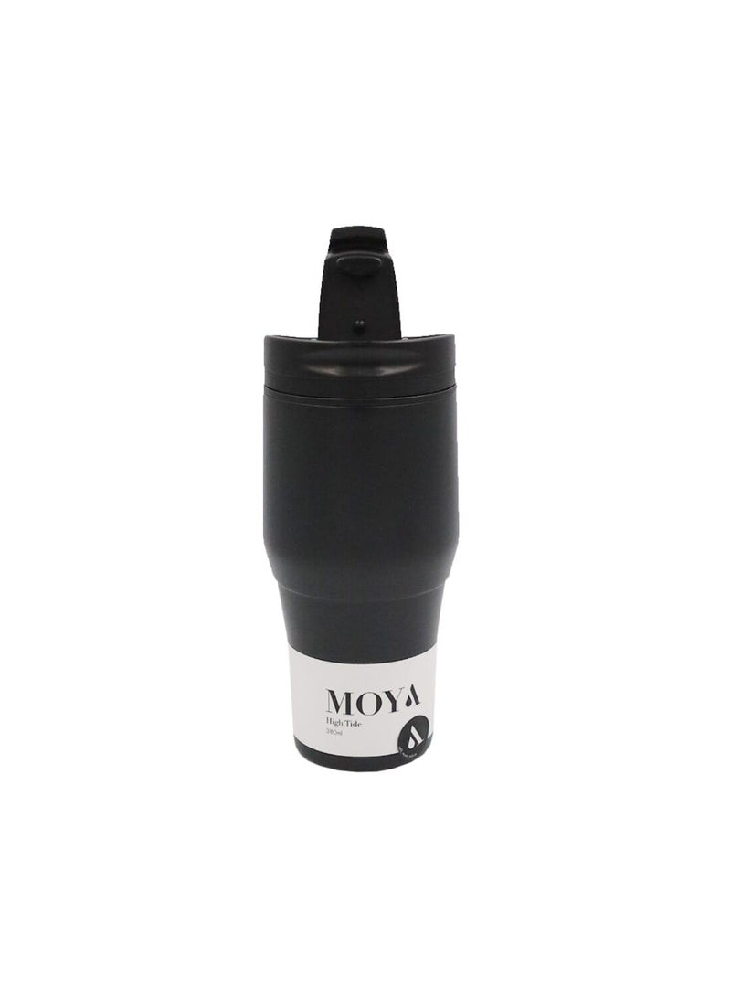 Moya "High Tide" 380ml Travel Coffee Mug Black/Black - Image 3