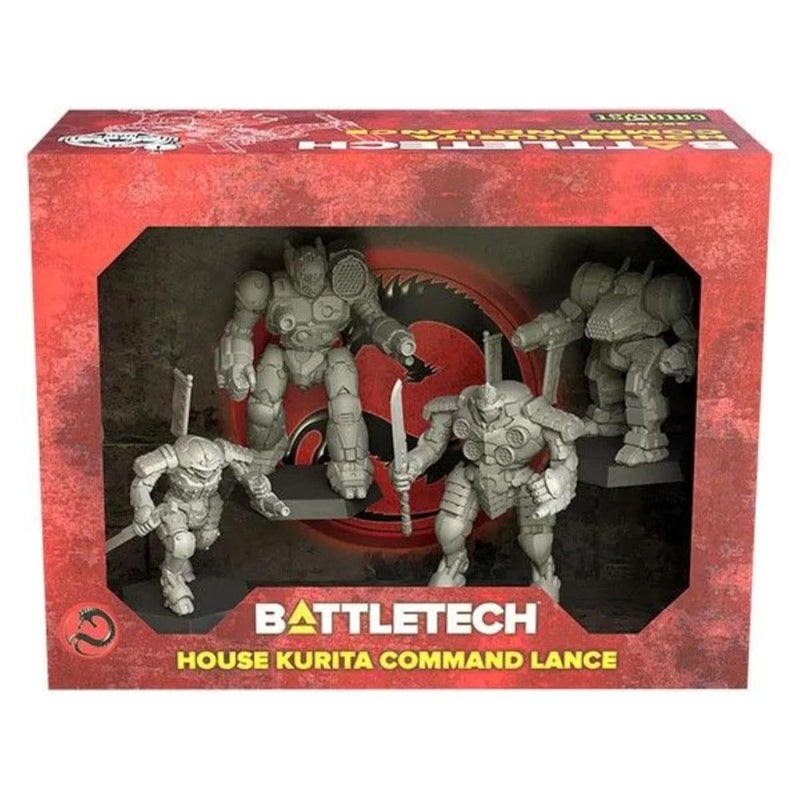 Catalyst Game Labs BattleTech ForcePack House Kurita Command Lance Mech Miniatures Expansion by Catalyst Game Labs Ages 14 1 Players Four PremiumQuality Plastic Miniatures - Image 3