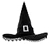 JUSTOTRY Halloween Witch Hat Women Costume Black Witches Hats with Lace Fringe for Hallowee Decor Accessories Hocus Pocus Party Favor - Image 3