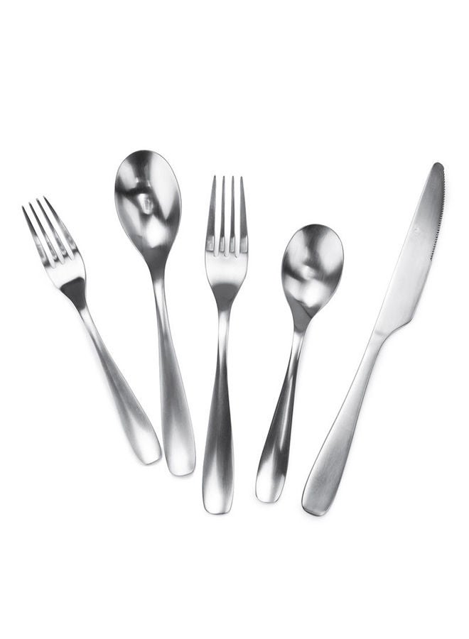 Loquat 20-Piece Flatware Cutlery Set Matte Finish - Image 2