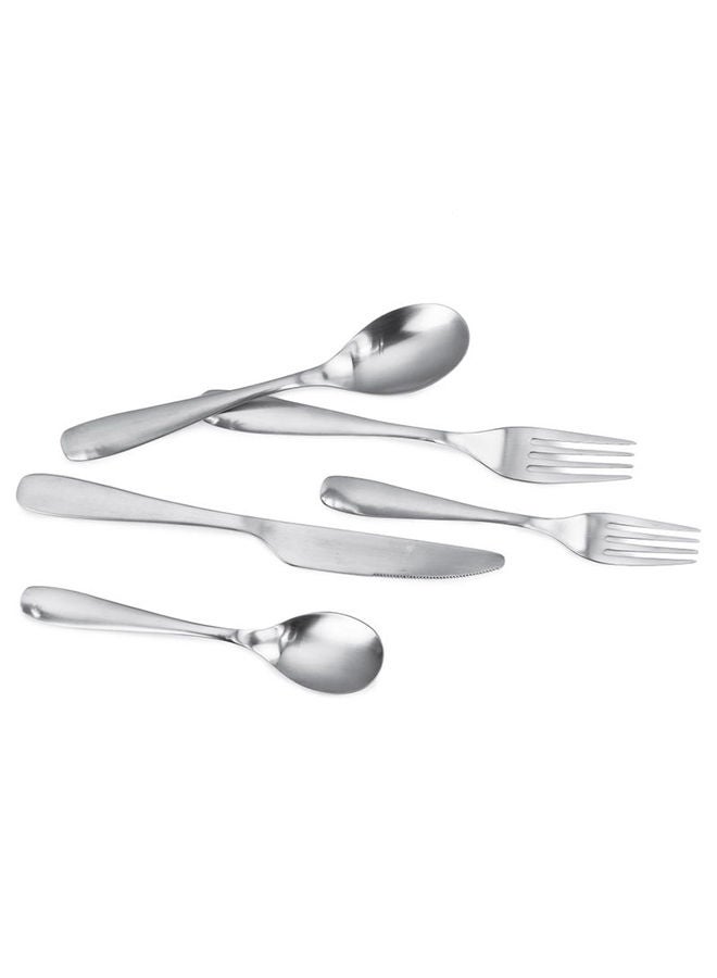 Loquat 20-Piece Flatware Cutlery Set Matte Finish - Image 1