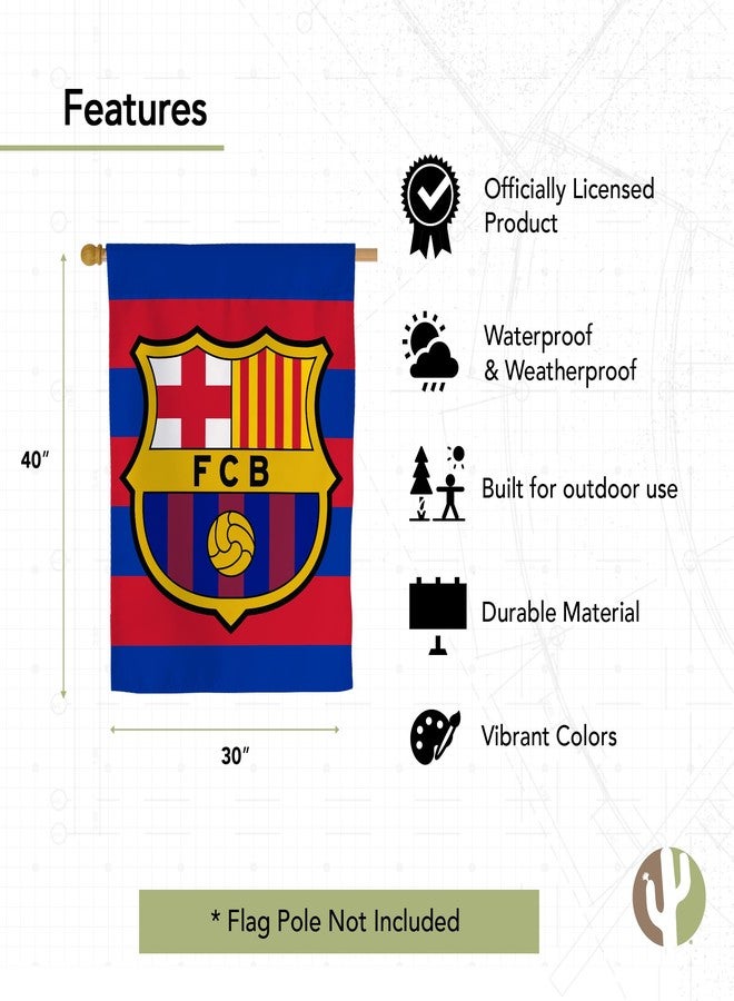 Desert Cactus FC Barcelona Football Soccer Barça Atlètic Banner Flag - 40 x 30 inch Double-Sided 3-Ply Banner for Indoor/Outdoor Use, Durable College Spirit Flag (House Flag A) - Image 4
