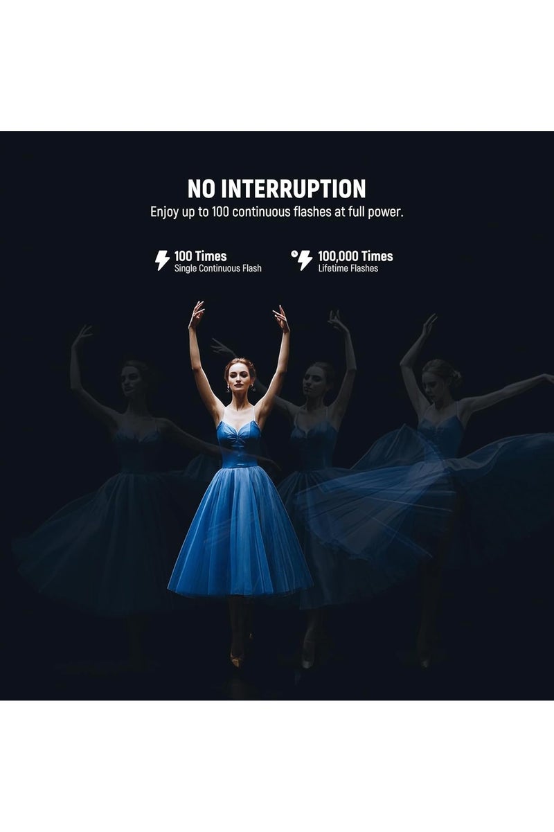 NEEWER Z2PRO-N TTL Round Head Flash Speedlite – 76Ws with 3000mAh Lithium Battery, HSS, 2.4GHz Wireless Control – Compatible with Nikon Cameras - Image 3