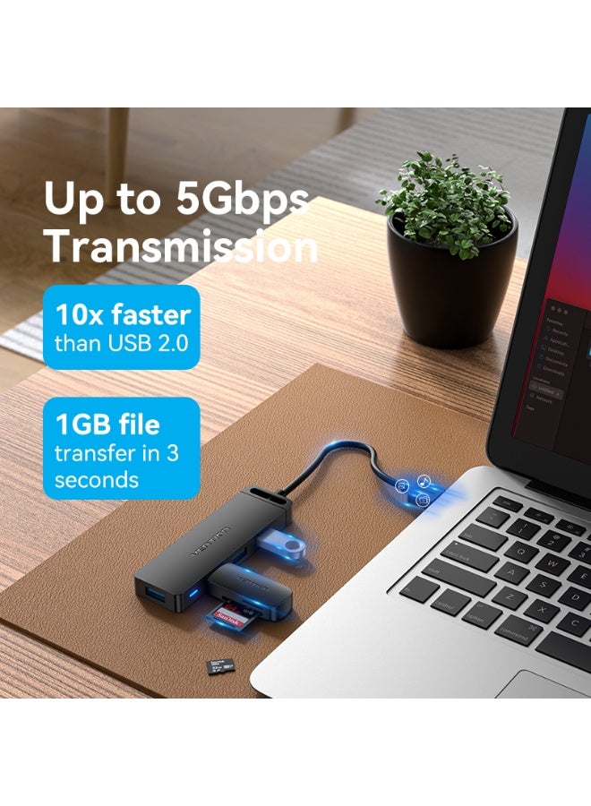 VENTION 4-Port USB 3.0 Hub With Power Supply 0.15 m Model # CHLBB - Image 3