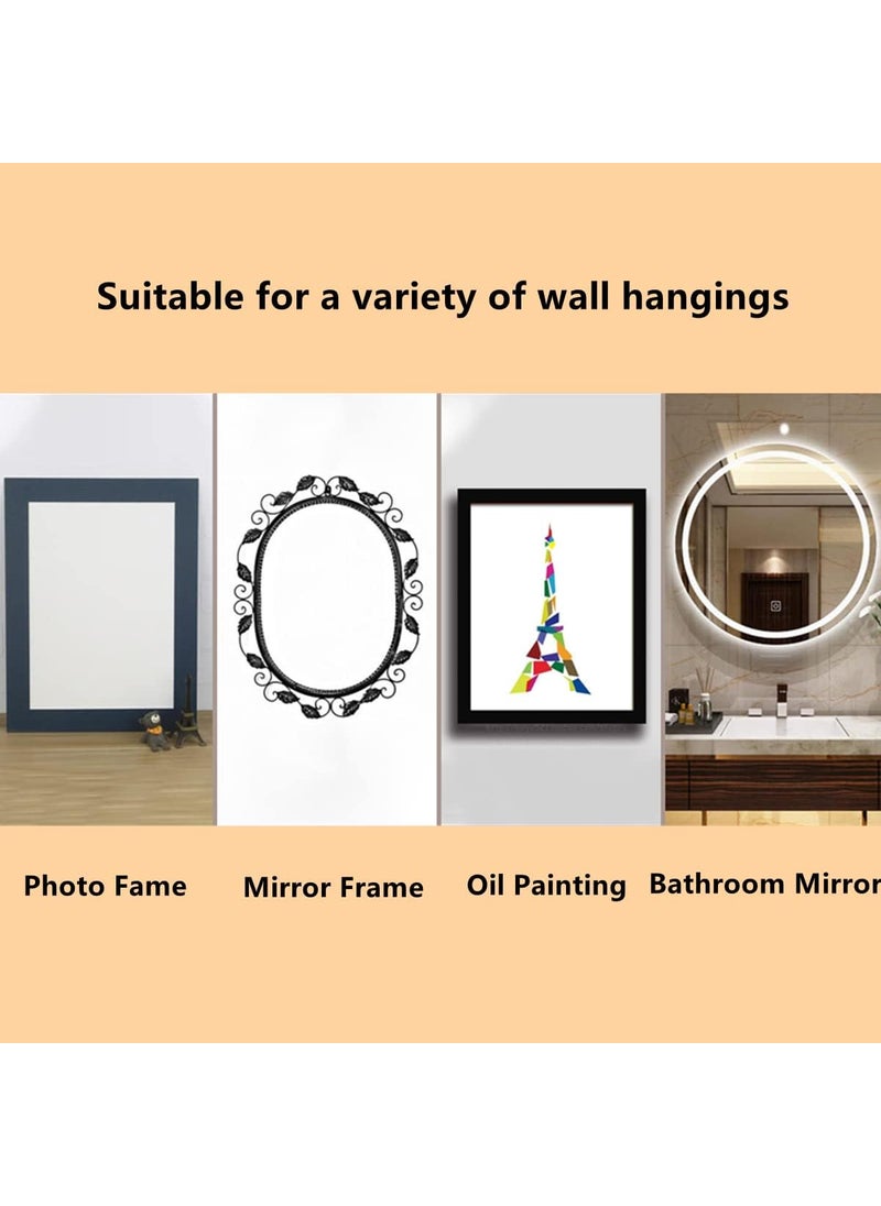 Dophee dophee 20Pcs Metal Keyhole Hangers with Screws Heavy Duty Hanging Plates Brackets Fasteners Hooks Hardware for Mirror Photo Picture Frames Oil Painting 146x050inch  - Image 5