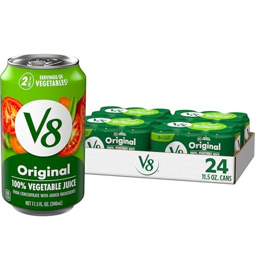 V8 Original 100 Vegetable Juice 115 fl oz Can 24 Pack - Image 1