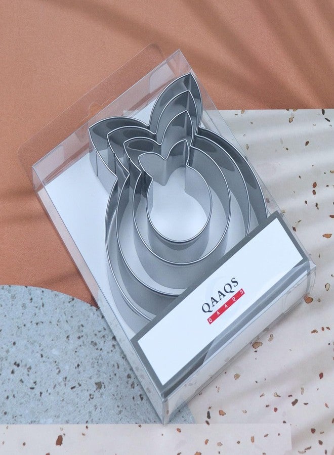 QAAQS Orange Cookie Cutter Set - 5 inch, 4 inch, 3 inch, 2 inch - 4 Piece Fruit Cookie Cutters Shapes Biscuit Fondant Clay Molds - Stainless Steel - Image 5