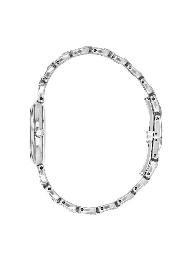 سيتيزن L Eco-Drive Women’s Watch EM0530-81D, 28.7 mm Mother-of-Pearl Dial, Stainless Steel Case & Bracelet, 50 m WR - Image 2