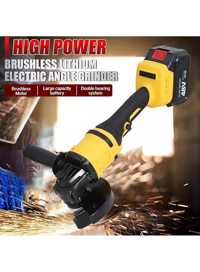 WEMART 48V Cordless Drill And Cordless Angle Grinder With 2 X Batteries And Charger Brushless Electric Drill 2 Speed 25+3 Torque Setting Compact Drill Driver Kit For Home And Diy Project - Image 2