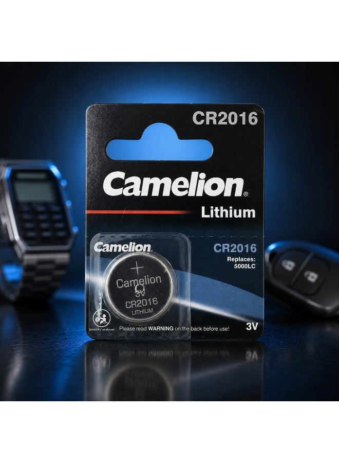 Camelion CR2016 3V Lithium Coin Cell Battery for Watches, Car Key Fobs, Calculators & Electronics - Image 5