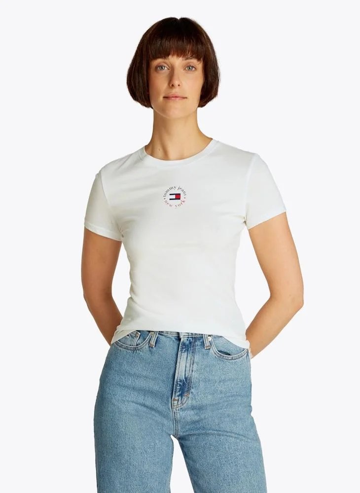 تومي جينز Logo Crew Neck T-Shirt