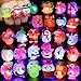 FLY2SKY Christmas Party Favors 25Pcs 3D LED Finger Lights for Kid Adults Toys Light Up Rings Stocking Stuffers Party Favors Assorted Styles Gift Package NoRepeat Non Candy Gift New Version - Image 3