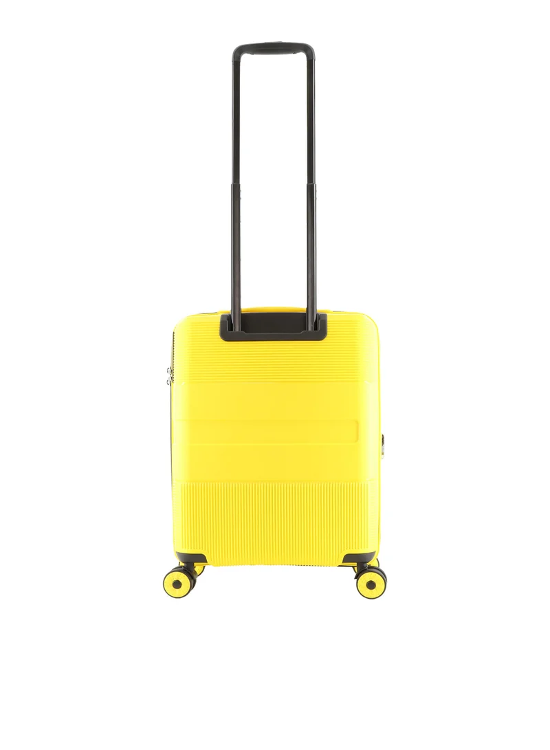 NATIONAL GEOGRAPHIC National Geographic Cavern PP Hardside Luggage Set Yellow, Durable/ Unbreakable/ Lightweight/ Anit-theft Zipper/ 4 Double Wheel TSA Lock 3pcs Suitcase Trolley Bag (20+24+28 Inch).