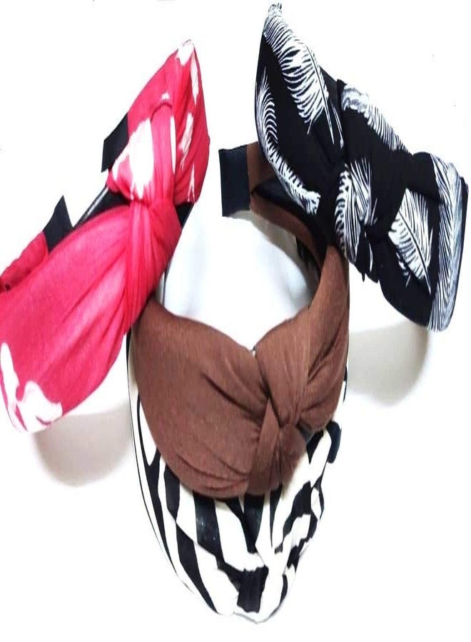 لايت هاوس ربطة شعر من قماش متين مزينة بحواف، ربطة شعر بلاستيكية للبنات والسيدات، عبوة من 10 قطع - Image 3